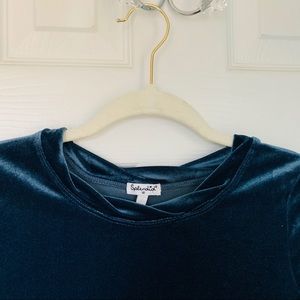 Splendid blue velvet holiday dress!